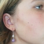 Ruby sapphire earrings model