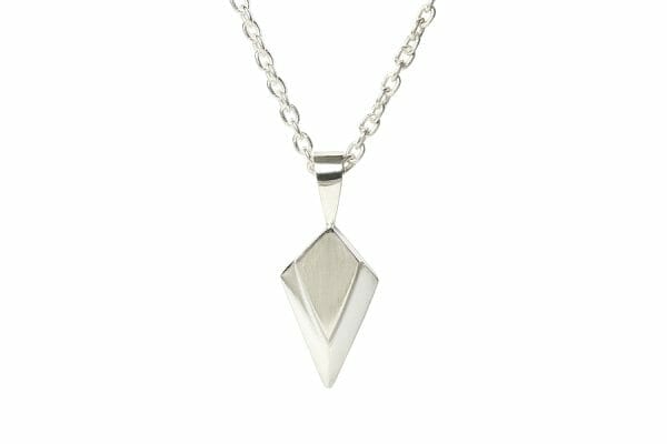 Silver art deco pendant