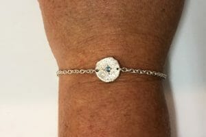 Geode bracelet blue green yellow